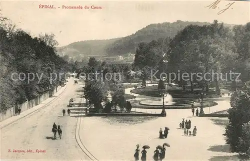 AK / Ansichtskarte Epinal Vosges Promenade du Cours Epinal Vosges Kat. Epinal