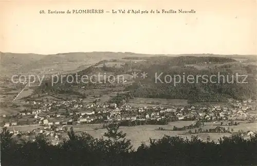 AK / Ansichtskarte Plombieres les Bains Vosges Le Val dAjol pris de la Feuillee Nouvelle Plombieres les Bains Kat. Plombieres les Bains