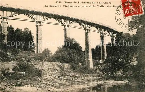 AK / Ansichtskarte Saint Brieuc Cotes d Armor Le nouveau Viaduc en courbe de la Vallee des Ponts Saint Brieuc Cotes Kat. Saint Brieuc