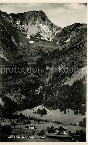 AK / Ansichtskarte Geitau mit Aipelspitze Geitau Kat. Bayrischzell