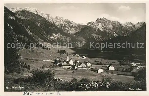 AK / Ansichtskarte Hinterstein Bad Hindelang mit Rauhorn Kugelhorn und Aelpelespitze Hinterstein Bad Hindelang