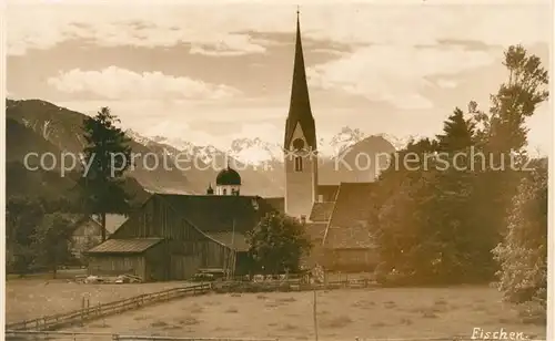 AK / Ansichtskarte Fischen Allgaeu Kirche Fischen Allgaeu Kat. Fischen i.Allgaeu