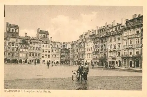 AK / Ansichtskarte Warschau Masowien Ringplatz Alte Stadt Warschau Masowien Kat. Warschau