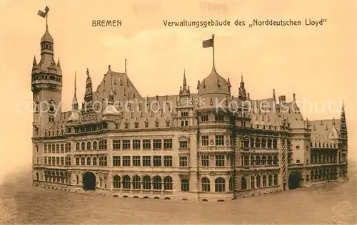 AK / Ansichtskarte Bremen Verwaltungsgebaeude des Norddeutschen Lloyd Bremen Kat. Bremen