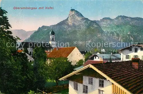 AK / Ansichtskarte Oberammergau mit Kofel Oberammergau Kat. Oberammergau