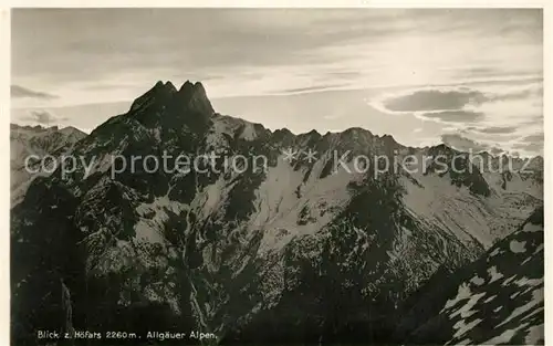 AK / Ansichtskarte Hoefats mit Allgaeuer Alpen Hoefats Kat. Oberstdorf