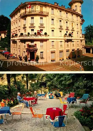 AK / Ansichtskarte Lugano Lago di Lugano Hotel Beha Hans Dietschi Golob Lugano