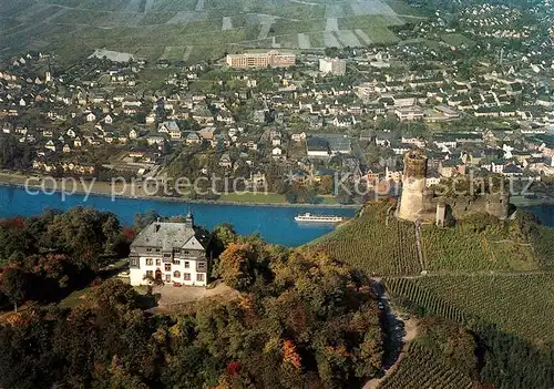 AK / Ansichtskarte Bernkastel Kues Fliegeraufnahme Burg Landshut Jugendherberge  Bernkastel Kues Kat. Bernkastel Kues