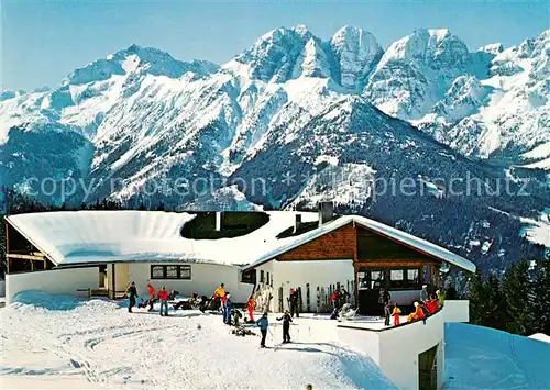 AK / Ansichtskarte Mieders Tirol Serleslift Mieders Panoramarestaurant Kalkkogel Mieders Tirol Kat. Mieders