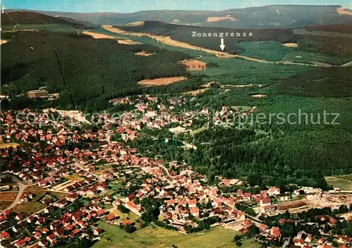 AK / Ansichtskarte Braunlage Fliegeraufnahme Wurmberg Zonengrenze Braunlage Kat. Braunlage Harz