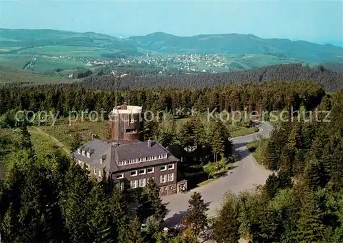 AK / Ansichtskarte Winterberg Hochsauerland Gaststaette Kahler Asten Fliegeraufnahme Winterberg Hochsauerland Kat. Winterberg