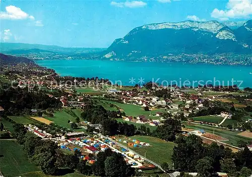 AK / Ansichtskarte Sevrier Panorama Lac d Annecy et Mont Veyrier vue aerienne Sevrier Kat. Sevrier