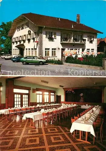 AK / Ansichtskarte Vuippens Hotel de la Ville Restaurant Festsaal Vuippens Kat. Vuippens