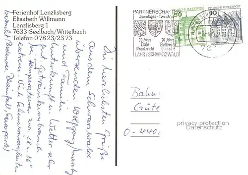 AK / Ansichtskarte Wittelbach Ferienhof Lenzlisberg Wittelbach Kat. Seelbach