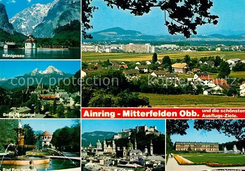 AK / Ansichtskarte Mitterfelden Koenigssee Bad Reichenhall Berchtesgaden Salzburg Herrenchiemsee Mitterfelden Kat. Ainring