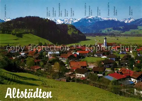 AK / Ansichtskarte Altstaedten Allgaeu Panorama Altstaedten Allgaeu