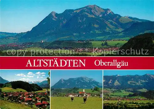 AK / Ansichtskarte Altstaedten Allgaeu Panorama  Altstaedten Allgaeu