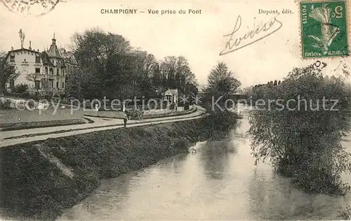 AK / Ansichtskarte Champigny Marne Vue prise du Pont Champigny Marne Kat. Champigny