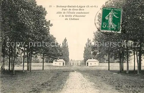 AK / Ansichtskarte Boissy Saint Leger Parc de Gros Bois Allee de lEtoile conduisant a la Grille dhonneur du Chateau Boissy Saint Leger Kat. Boissy Saint Leger