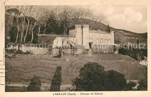 AK / Ansichtskarte Lasalle Chateau de Calviac Lasalle Kat. Lasalle