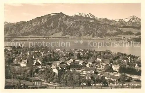 AK / Ansichtskarte Tegernsee mit Hirschberg und Kampen Tegernsee Kat. Tegernsee