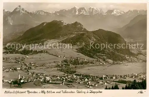 AK / Ansichtskarte Pfronten mit Falkenstein Saeuling und Zugspitze Pfronten Kat. Pfronten