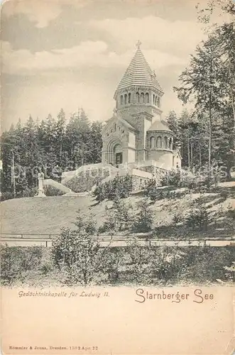 AK / Ansichtskarte Starnberg See Gedaechtniskapelle Ludwig II Starnberg See Kat. Starnberg