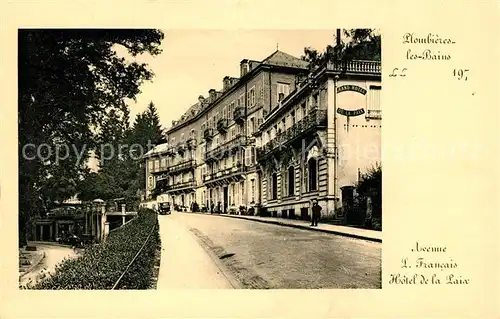 AK / Ansichtskarte Plombieres les Bains Vosges Avenue L Francais Hotel de la Paix Plombieres les Bains Kat. Plombieres les Bains