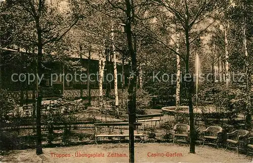 AK / Ansichtskarte Zeithain Truppenuebungsplatz Casino Garten Zeithain Kat. Zeithain