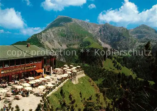 AK / Ansichtskarte Berchtesgaden Jenner Berggaststaette mit Schneibstein Berchtesgaden Kat. Berchtesgaden