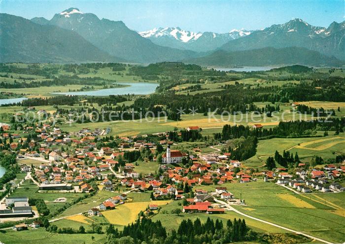 AK / Ansichtskarte Lechbruck See Fliegeraufnahme Lechbruck See Kat