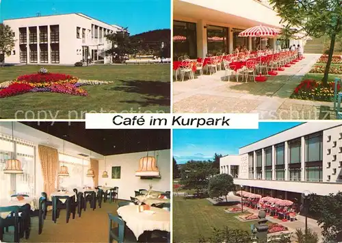 AK / Ansichtskarte Bad Endbach Cafe im Kurpark Restaurant Bad Endbach Kat. Bad Endbach