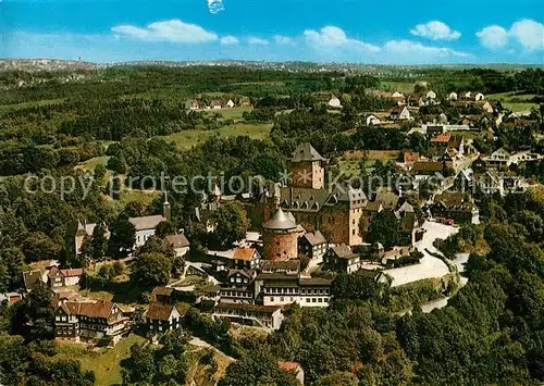 AK / Ansichtskarte Schloss Burg Wupper Fliegeraufnahme Schloss Schloss Burg Wupper Kat. Solingen