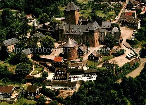 AK / Ansichtskarte Schloss Burg Wupper Fliegeraufnahme Wahrzeichen des Bergischen Landes Schloss Burg Wupper Kat. Solingen