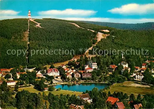 AK / Ansichtskarte Hahnenklee Bockswiese Harz Fliegeraufnahme Wintersportplatz Hahnenklee Bockswiese Kat. Goslar