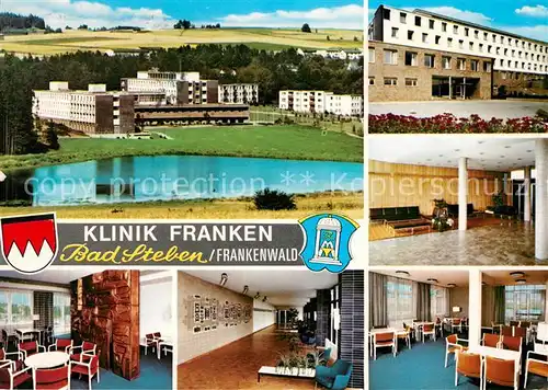 AK / Ansichtskarte Bad Steben Klinik Franken Fliegeraufnahme See Bad Steben Kat. Bad Steben