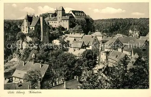 AK / Ansichtskarte Hohnstein Saechsische Schweiz Schloss Hohnstein Saechs Kat. Hohnstein