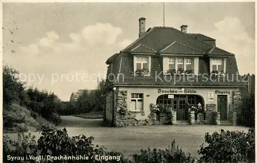 AK / Ansichtskarte Syrau Vogtland Drachenhoehle Eingang Syrau Vogtland Kat. Syrau