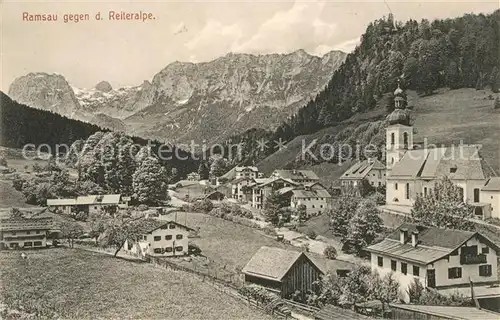 AK / Ansichtskarte Ramsau Berchtesgaden mit Reiteralpe Ramsau Berchtesgaden Kat. Ramsau b.Berchtesgaden
