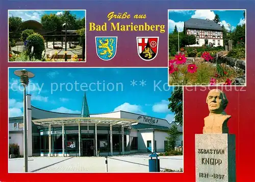 AK / Ansichtskarte Bad Marienberg Denkmal Sebastian Kneipp Kursanatorium Kurbad Bad Marienberg