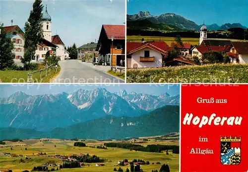 AK / Ansichtskarte Hopferau Kirchen Panorama Hopferau Kat. Hopferau