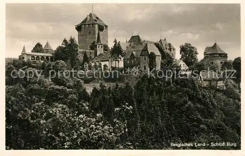 AK / Ansichtskarte Bergisches Land Schloss Burg Bergisches Land Kat. 