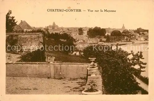 AK / Ansichtskarte Chateau Gontier Vue sur la Mayenne Chateau Gontier Kat. Chateau Gontier