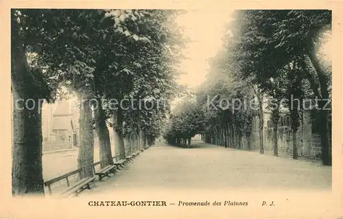 AK / Ansichtskarte Chateau Gontier Promenade des Platanes Chateau Gontier Kat. Chateau Gontier
