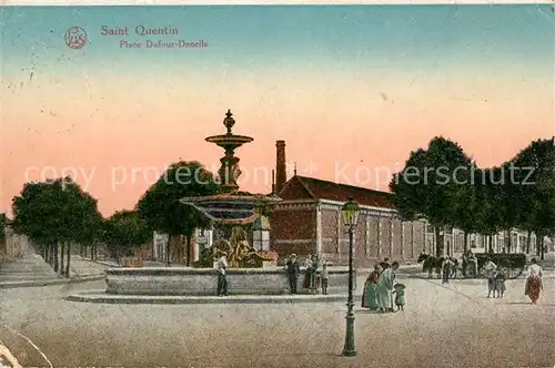 AK / Ansichtskarte Saint Quentin Aisne Place Dufour Denelle Saint Quentin Aisne