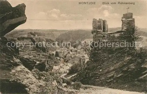 AK / Ansichtskarte Montjoie Monschau Blick vom Rahmenberg Montjoie Monschau Kat. Monschau