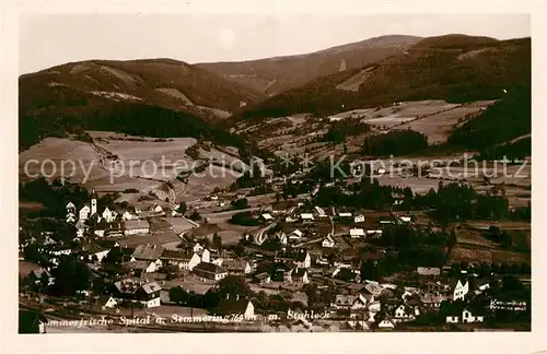 AK / Ansichtskarte Spital Semmering Steiermark Panorama mit Stuhleck Spital Semmer Kat. Spital am Semmering