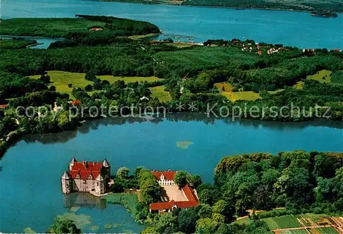 AK / Ansichtskarte Gluecksburg Ostseebad Fliegeraufnahme mit Schloss Flensburger Foerde Gluecksburg Ostseebad Kat. Gluecksburg (Ostsee)
