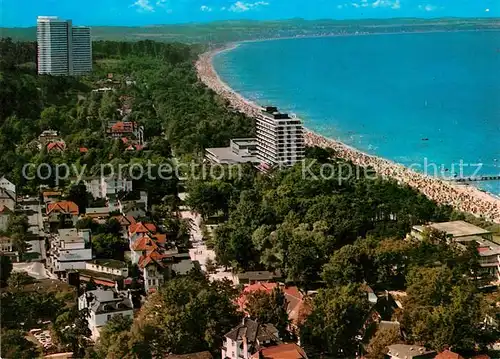 AK / Ansichtskarte Timmendorfer Strand Fliegeraufnahme mit Strand Timmendorfer Strand Kat. Timmendorfer Strand