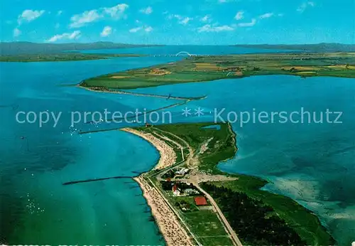 AK / Ansichtskarte Insel Fehmarn Fliegeraufnahme mit Strand Insel Fehmarn Kat. Fehmarn